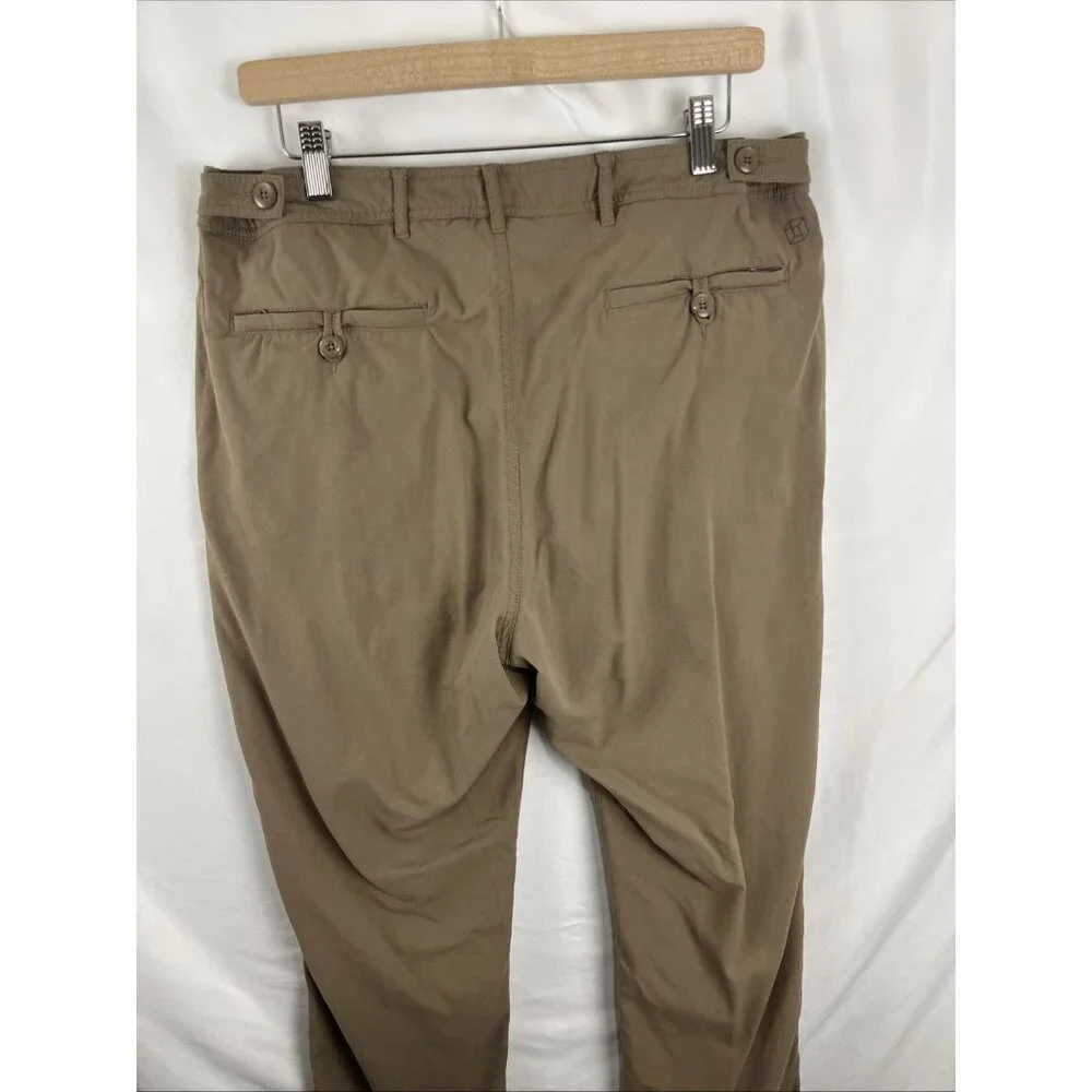 Clothing Arts P-Cubed Pickpocket Proof Beige Nylon Pants Men's Size 34X34 - Picture 4 of 11